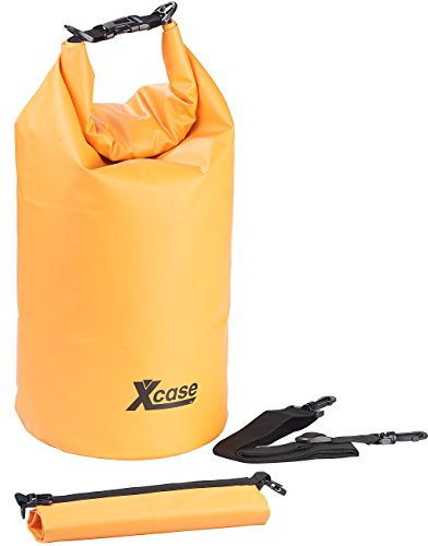 Xcase Bags wasserdicht: Wasserdichter Packsack, strapazierfähige Industrie-Plane, 20 l, orange (Wasser Sport-Sack, Water Proof Softcase, Reisetaschen)