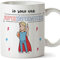 MUGFFINS (Taza en Italiano) Enfermera Tazas Originales de café y Desayuno para Regalar Trabajadores y Profesionales. Soy una Super Enfermera. Cerámica 350 ml