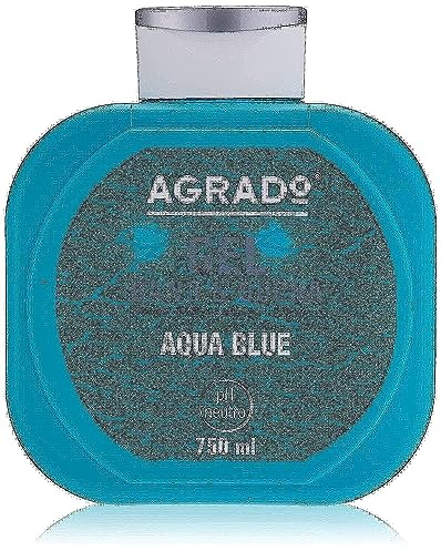 Aqua Blue Shower & Bath Gel - 750 ml mit PH Neutral und dermatologisch getestet Ohne Parabene ohne Farbstoffe - AGRADO