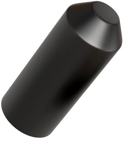 Lumonic I Warmschrumpf Endkappe mit Kleber I 40 -> 15mm I schwarz I Verhältnis 3:1 I vernetztes Polyolefin I Schrumpfkappe I für Kabel, Rohre und Seile