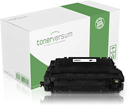 Tonerversum Tonerkartusche ersetzt HP CE255A 55A Schwarz Druckerpatrone für HP LaserJet Enterprise 500 MFP M525dn M525f P3015 P3015dn P3011 P3015d P3015n Black
