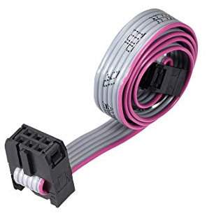 sourcing map Flachbandkabel IDC Draht FC/FC Stecker A Typ 6 Polig 2,54mm Abstand 30cm Lang