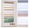 ourdeco® Doppel-Rollo, Duo-Rollo / 60 x 150 cm dreifarbig/beige, braun, weiß/lichtdurchlässig, Blickdicht