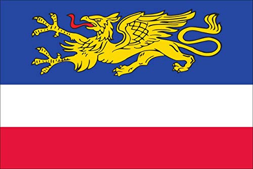 flaggenmeer® Flagge Rostock 120 g/m² ca. 60 x 90 cm