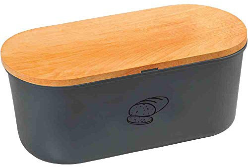 Kesper Brotbox, 34 x 14 x 18 cm, Melamin, schwarz matt