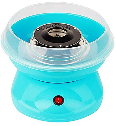 Zuckerwattemaschine Zuckerwatte Maker für Zuhause, DIY Tragbare Zuckerwatte-Maschine, Zuckerwatte Maschine für Zuhause Automat Zuckerwattegerät Cotton Candy Machine Kids Party Sweet Gift, Blau
