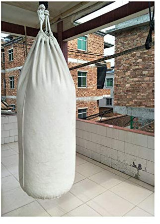 NGHSDO Boxsack Stehend 60/80/100/120/150 / 200cm Verdickter Leinwand Lochsack Ungefüllte Hochleistungsboxbeutel Muay Thai Boxsack Sandsack 1 (Color : 120cm)