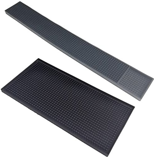 Canzoon Abtropfmatte 2Pcs Umweltfreundlich Und Rutschfest Trocknungspad Bar Gläserabtropfmatte Gummi Trockenmatte Geschirr Für Kaffee Bar Club Küche Restaurants Theken Abtropfmatte Für Geschirr