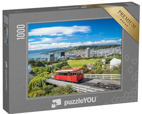 puzzleYOU: Puzzle 1000 Teile „Wellington Cable Car, das Wahrzeichen Neuseelands“ – aus der Puzzle-Kollektion Neuseeland
