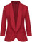 MINTLIMIT Womens Casual Long Sleeve Open Front BlazerSuit Office Work Jacket,Red,S