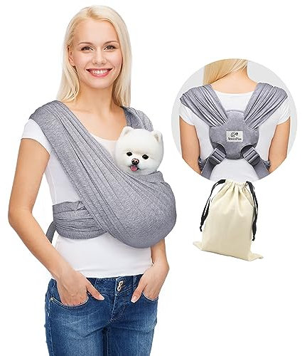 AnccoPlus Hundetragetaschen für kleine Hunde, nach vorne gerichtete kleine Hundetragetasche, freihändige Haustier-Tragetasche, größenverstellbare Katzentragetasche, reduziert Rückenschmerzen, sichere