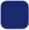 Unique- Assiettes en Carton Carrées Écologiques-23 cm-Couleur Bleu Marine-14 Pièces (Lot de 1), 30951EU, Navy Blue
