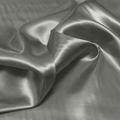 TOLKO Glanz Satin Stoff Meterware | Modestoff Dekostoff Gardinenstoff | 140cm breit | Vorhangstoff Hochzeitsstoff Kostümstoff Satinstoffe zum Nähen Dekorieren Basteln Patchwork Nähstoffe Stoffe