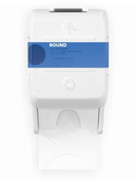 Zebra - ZSB runde weiße Etiketten für Thermo-Etikettendrucker | Drucker-Etikettenpatrone - ZSB-LC9W - 2 x 2 Zoll (450 Etiketten in Patrone) | kompatibel mit ZSB-DP14 4 Etikettendruckermaschine