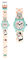 bb Klostermann Kinderuhr Katze rosa kariert 21553 - Armbanduhr Motivuhr Quarz-Uhrwerk
