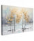 MuchoWow© Wandbilder 90x60 cm Wohnzimmer Wanddeko Schlafzimmer Zimmerdeko Fotowand Zimmer Deko auf Wand Dekoration Wall Art Baum - Herbst - Gold - Winter