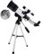 Portable Telescope, 70mm Aperture Refractor Telescopes for Astronomy Beginners, Kids & Adults, 300mm Focal Length Travel Telescope with Bluetooth Selfie WOWCSXWC