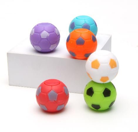 GUOYOU 14PCS Spinner Calcio Giocattolo Punta Delle Dita Spinner da Calcio Fidget Spinner Mini Palline da Calcio Sensoriali Anti Stress Palline Antistress Finger Toy Per Bambini e Adulti Feste