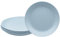 VIRSUS Set 6 Piatti Piani Colorati 958N, Diametro 23,5 cm, Infrangibili e Riutilizzabili, lavabili in lavastoviglie, 100% Riciclabili, Adatti per il microonde, BPA Free (Azzurro)
