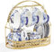 XINCXIN Teeservice, 15-teiliges Teeservice aus britischem Vintage-Porzellan, blaues Blumen-Keramik-Kaffeeservice mit Ständer, Tassen und Untertassen for 6 Personen, for Nachmittagstee, Party
