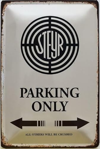 Blechschild 18 x 12 cm Steyr Parking Only - DekoNo7