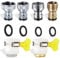 6 piezas Kit de conector rápido de grifo, VEINARDYL 4 conectores rápidos para lavadora y 2 adaptadores de grifo universales, conexión de manguera de jardín para lavavajillas y lavado de autos