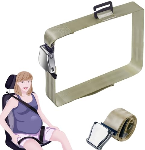 Ceinture de maternité avec colliers de serrage réglables pour éviter la compression de l'abdomen, la ceinture de sécurité offre une meilleure protection pour votre bébé à naître (jaune clair)