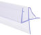 1 Pack 70CM / 27.56inch Frameless Glass Shower Door Bottom Seal Strip Waterproof Seal for 6mm 8mm 10mm Glass Thickness (for 1/4(6mm) Thick Glass)