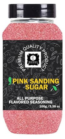 EDZZEL Zucchero abrasivo rosa indiano di alta qualità, scatola da 100 grammi (set da 2)