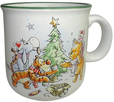 Silver Buffalo Winnie Puuh Group Treehouse Keramiktasse mit Campermotiv, 590 ml