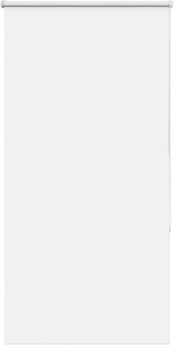 vidaXL Estor Enrollable Opaco Blanco 85x130 cm Tela Ancho 80,7 cm, Estor día y Noche, Estor de Cocina, Estor Opaco Enrollable, Estor Opaco