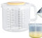 Gobelet doseur pour la cuisson - Verre doseur gradué, capacité de 2400 ml, graduation, gobelet de marquage, bol mélangeur | Poignée ergonomique résistante aux éclaboussures pour servir du jus, des