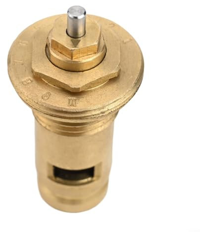 Puupaa Replacement Brass Tap Radiator Valve Insert Gland Cartridge M30 x 1.5 for 1/2 Inch Hot and Cold Taps, G 1/2 Thermostatic Upper Part(1PCS)
