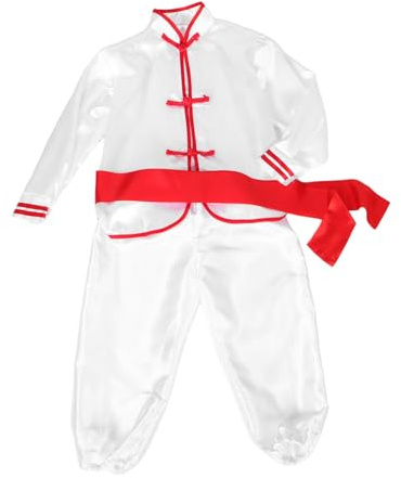 Generico 1 Set Di Abbigliamento Kung Fu Cinese Per Bambini, Costume Da Spettacolo, Tradizionale Uniforme Da Allenamento A Maniche Lunghe Per Bambini, Abbigliamento Marziale Per Ragazzi E