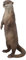 Figuren Shop GmbH Gartenfigur Otter wetterfest & handbemalt – Fischotter Tierfigur für Teich, Balkon & Terrasse, aus Polyresin, 33 cm