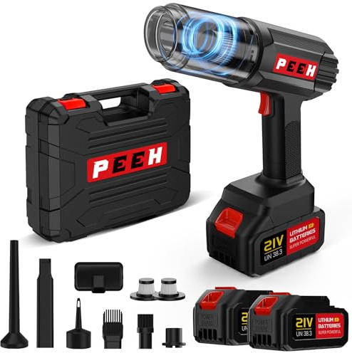 UXVY Handheld Vacuum for Home, Cordless Portable Vacuum Cleaner, Rechargeable with 60 Mins Max Runtime, High Power Vacuum for Car, Office, Pet Hair, Gap Cleaning