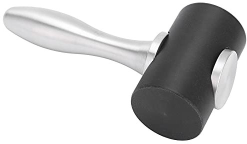 Martello per Intaglio della pelle a Forma di T, Mallot in Pelle, Cuoio a Forma di Martello Intagliatore Nylon Gallietto in Pelle Incolla Strumento Manuale con Manico Alluminio