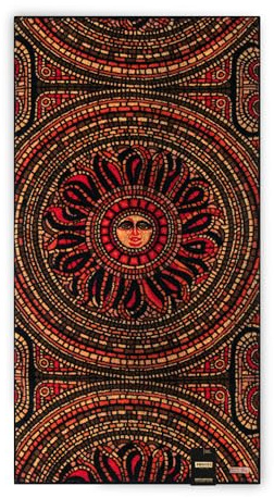 ZWOLTEX - Handtücher Premium 70x140 cm, Handtuch aus 100% Organic Baumwolle 600g/m² mit GOTS und Oeko TEX-Zertifikat, Bedrucktes Weich und Saugfähig Badehandtuch - Palermo Brown