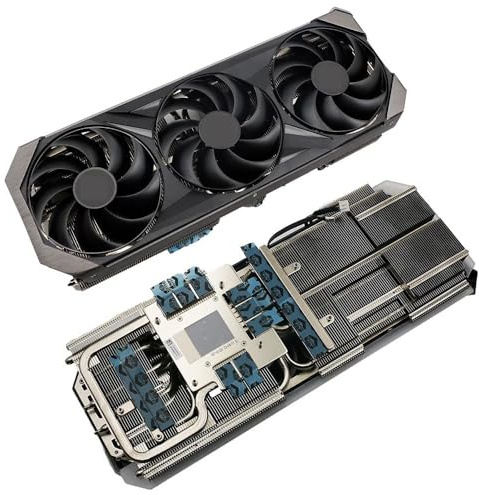 YLGOZFM Laptop-Ersatzteile Kühlkörper Kühler Lüfter Ersatz Für Powercolor Rot für Teufel für AMD Radeon RX 7800 XT 16GB RX7800XT Kühlung