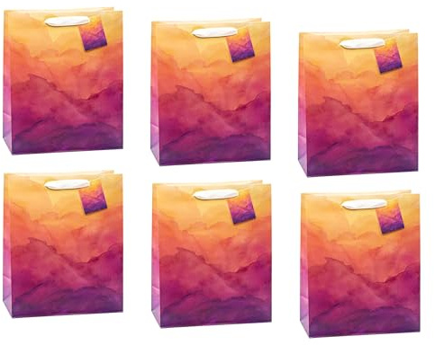 TSI Geschenktüten MOUNTAIN, 6er Packung, Größe: Groß (HxBxT 32 x 26 x 13,5 cm), Art.Nr. 85317-1