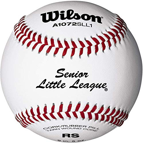Wilson A1072 Senior Little League Series Baseball (12 Stück), weiß