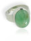 Budawi® Chrysopras Ring Fingerring 925er Silber Größe 58