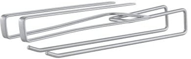 Metaltex All In All In- sottoripiano Multiuso, Filo Ferro, Grigio Metallizzato, 8x28x6