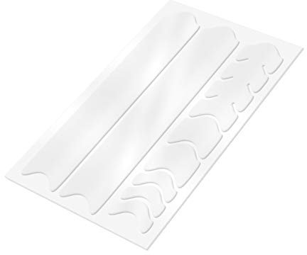 AlphaShield Fahrrad Rahmenschutz Kettenstreben Schutz Folie Aufkleber Rahmen Schutz Carbon MTB BMX Lackschutz Folie K099 (Transparent Glanz)