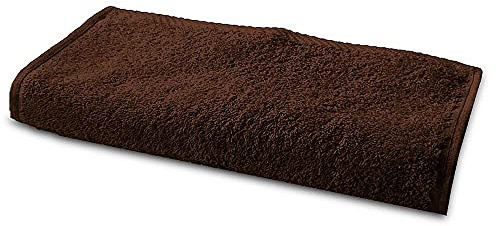 Lanudo® Luxus Waschlappen/Waschtuch 600g/m² Pure Line 30x30 cm. 100% feinste Premium Frottier Baumwolle in höchster Qualität. Waschlappen, Waschtücher. Farbe: Braun/Nude