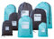 8 Stück Wasserdichte Beutel Kordelzug,Aufbewahrungsbeutel aus Nylon mit Kordelzug,Aufbewahrungstaschen,Kordelzugbeute,für Sport, Fitnessstudio, Reisen, Schwimmen, Strand(XS、S、M、L)