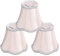 3 uds pantallas de lámpara pequeñas Clip en bombilla, pantalla de lámpara en forma de campana pantalla de lámpara de campana rosa pantallas de lámpara Vintage para lámparas de pared de mesa