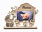 CrisPhy Personalisierbarer Bilderrahmen für Babys, aus Holz, Neugeborene, Geschenk für Neugeborene, Modell 1, 15 cm x 22 cm, Weiß
