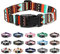 Mercano Adjustable Dog Collar - Special Design Patterns, Soft Nylon Comfortable Durable Pet Collar for Small Medium Large Dogs (S, Tribal Green)