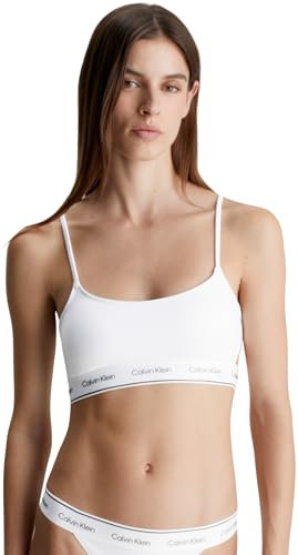 Calvin Klein Damen Bikini Oberteil Bralette-Rp ohne Bügel, Weiß (Pvh Classic White), M